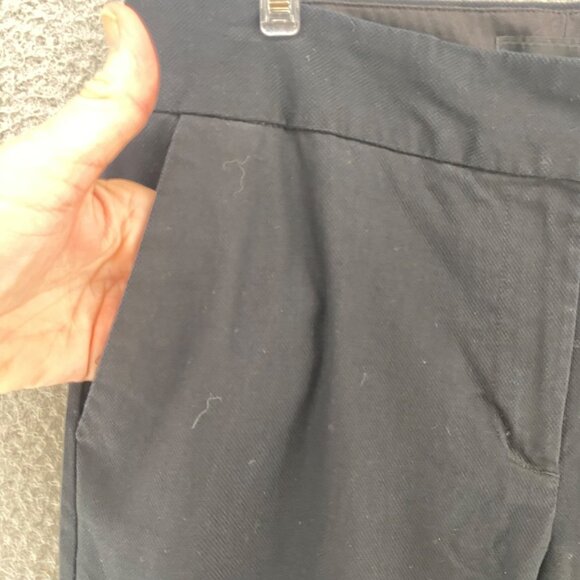 Talbots Pants Womens 6 Navy Stretch Pockets Tapered Leg Slim Crop Office Career - Picture 5 of 13